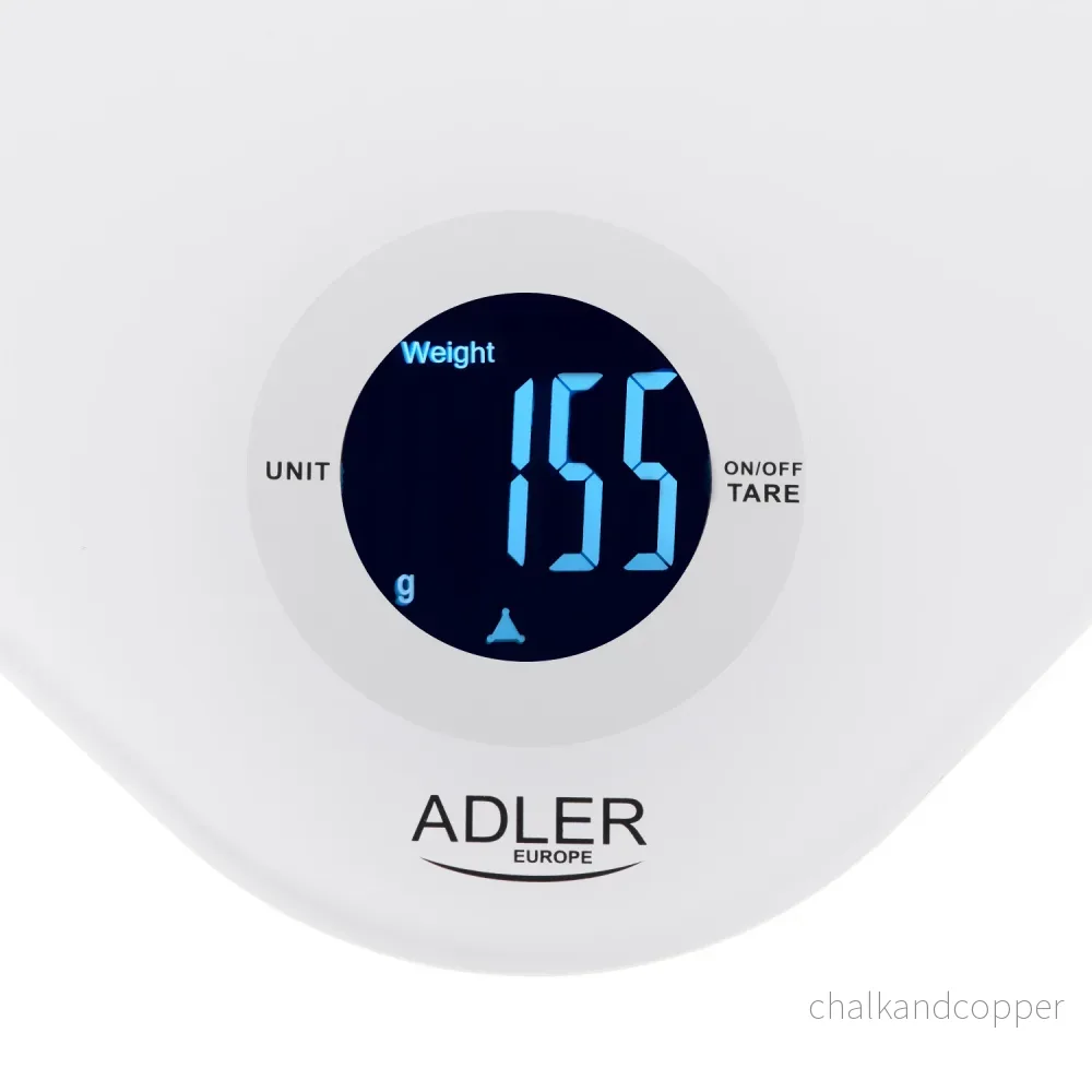 Adler köksvåg, härdat glas, LCD-display, upp till 10 kg, AD 3180 - Bild 3