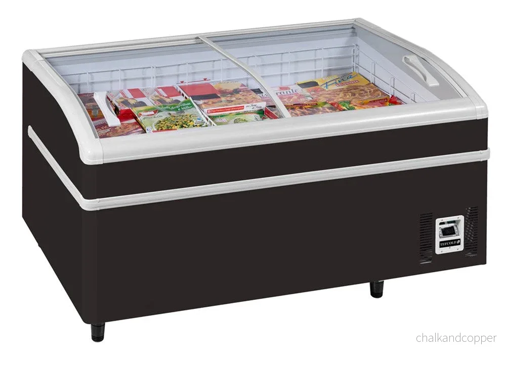 Supermarket kyl/frys i svart-SHALLOW 150B-CF