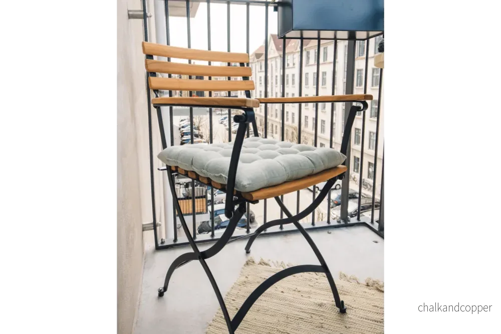 Karla teak klappstol med armstöd - Bild 3