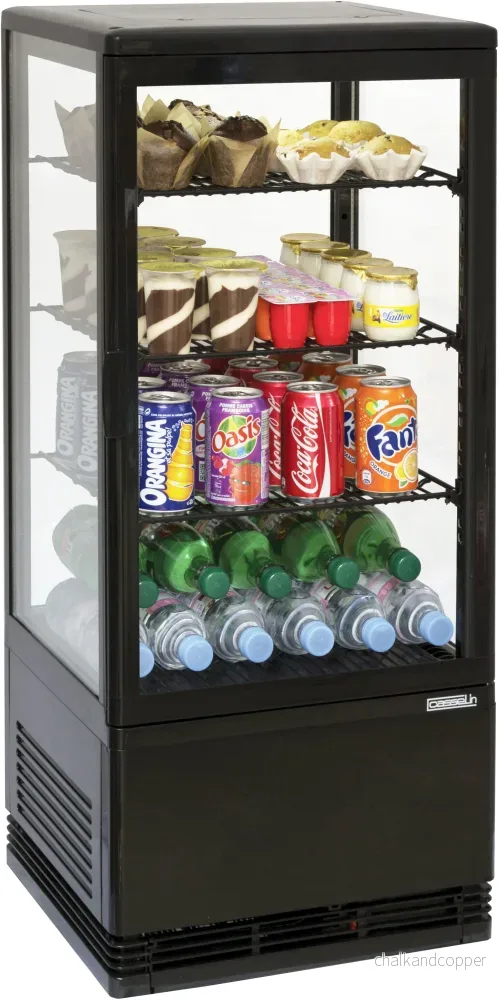 Displaykylskåp 78 L – Svart