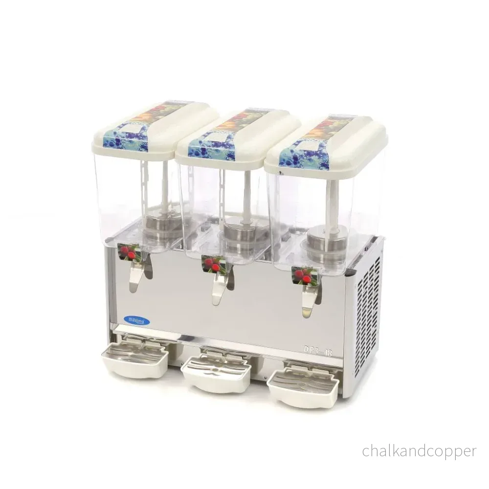 Dryckesdispenser - 3 x 18L - Elektrisk - inkl. omrörningsmekanism