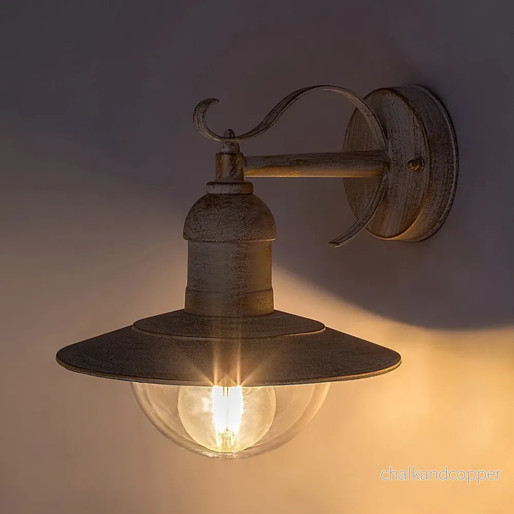 Rabalux vägglampa, utomhus, IP44, E27, max 60W, vit antik, Oslo - Bild 3