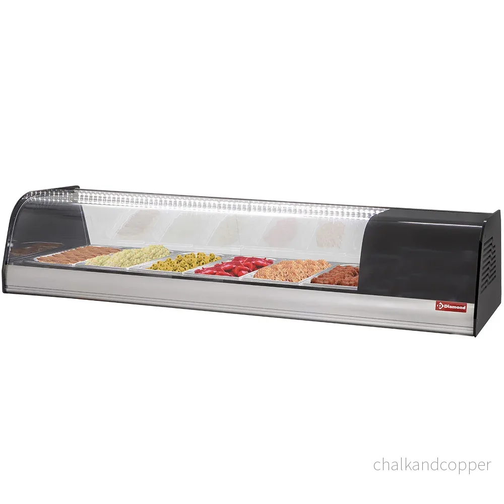 Kyldisplay för tapas, 6x GN 1/3 – 40 mm (ingår)