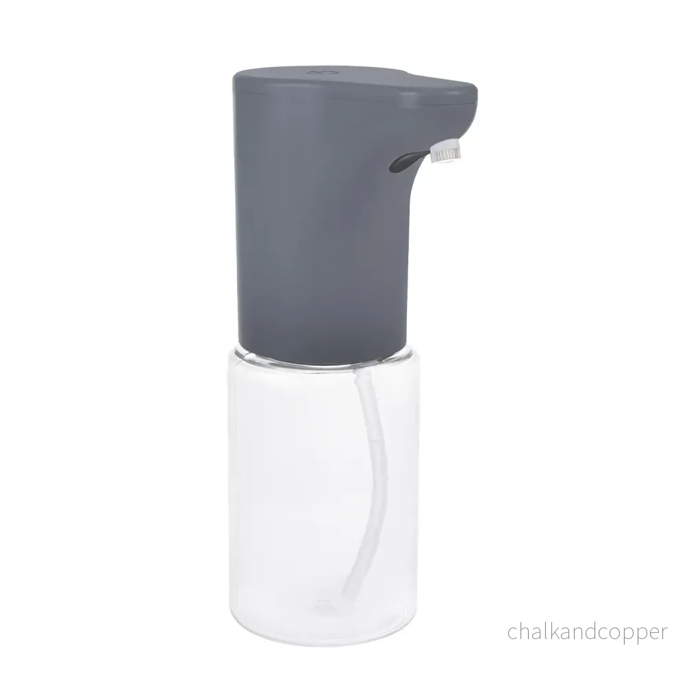 Promedix automatisk dispenser, dispenserbehållare för flytande tvål, desinfektionsvätskor, 300 ml, grå, PR-540 GR + 4 Varta Industrial AA-batterier - Bild 2
