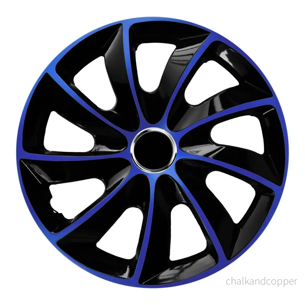 NRM EXTRA STIG BLUE BLACK 15" navkapslar 4 stycken