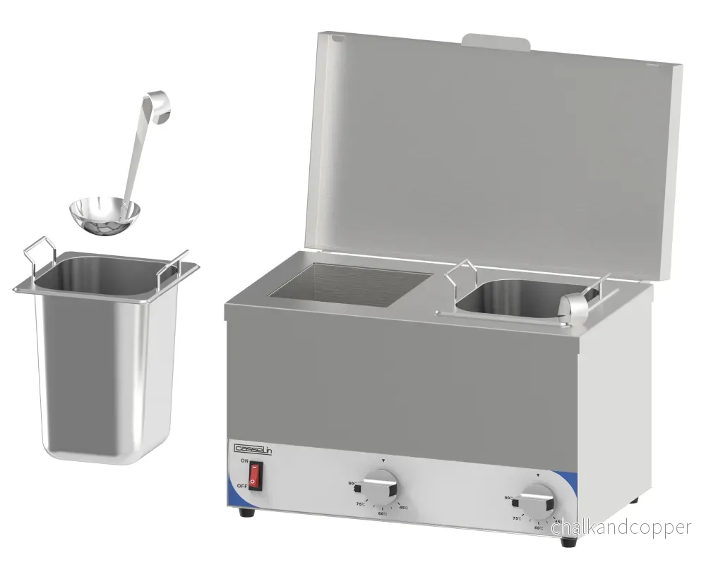 Bain-marie för sås – Kompakt 2 tankar Bain-marie för sås – Kompakt 2 tankar