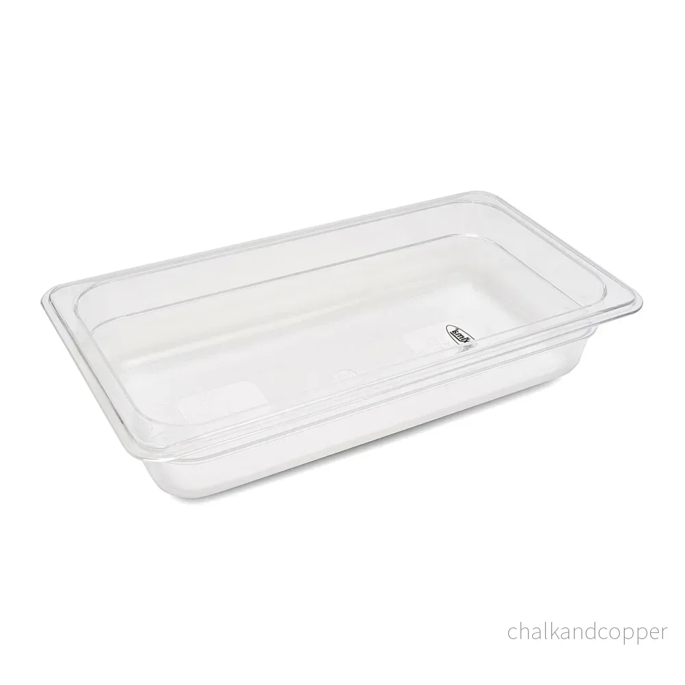 Gastronormbehållare - 3 st - 1/3 GN - 6,5 cm djup - Polykarbonat