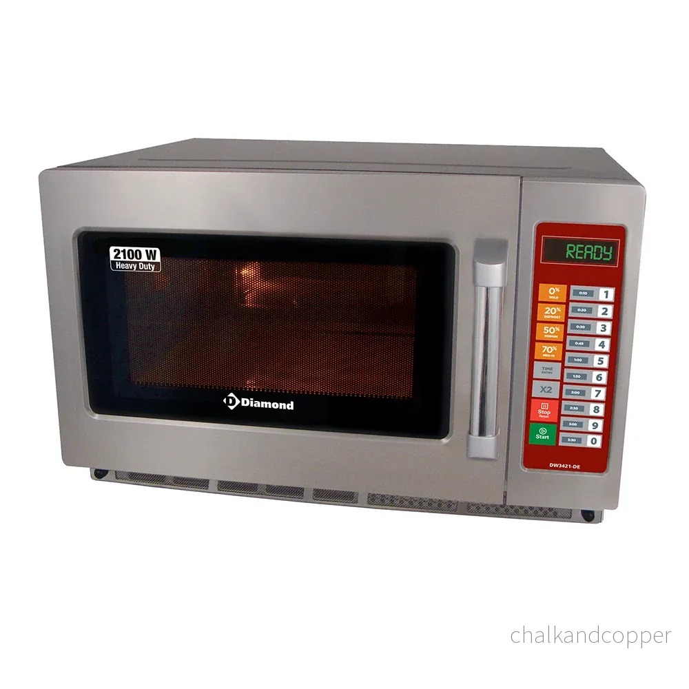 Mikrovågsugn i rostfritt stål, (GN 2/3),2100 W. (34 Lt), digital