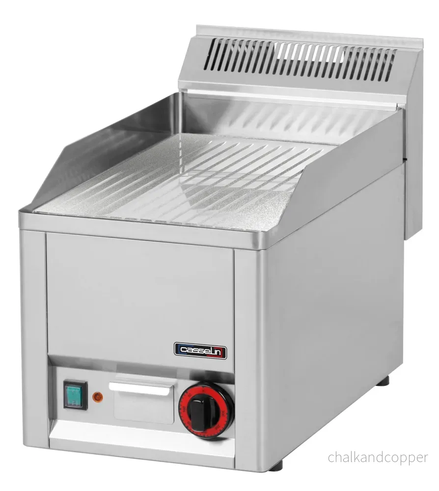 Grillplatta Räfflade Krom 33