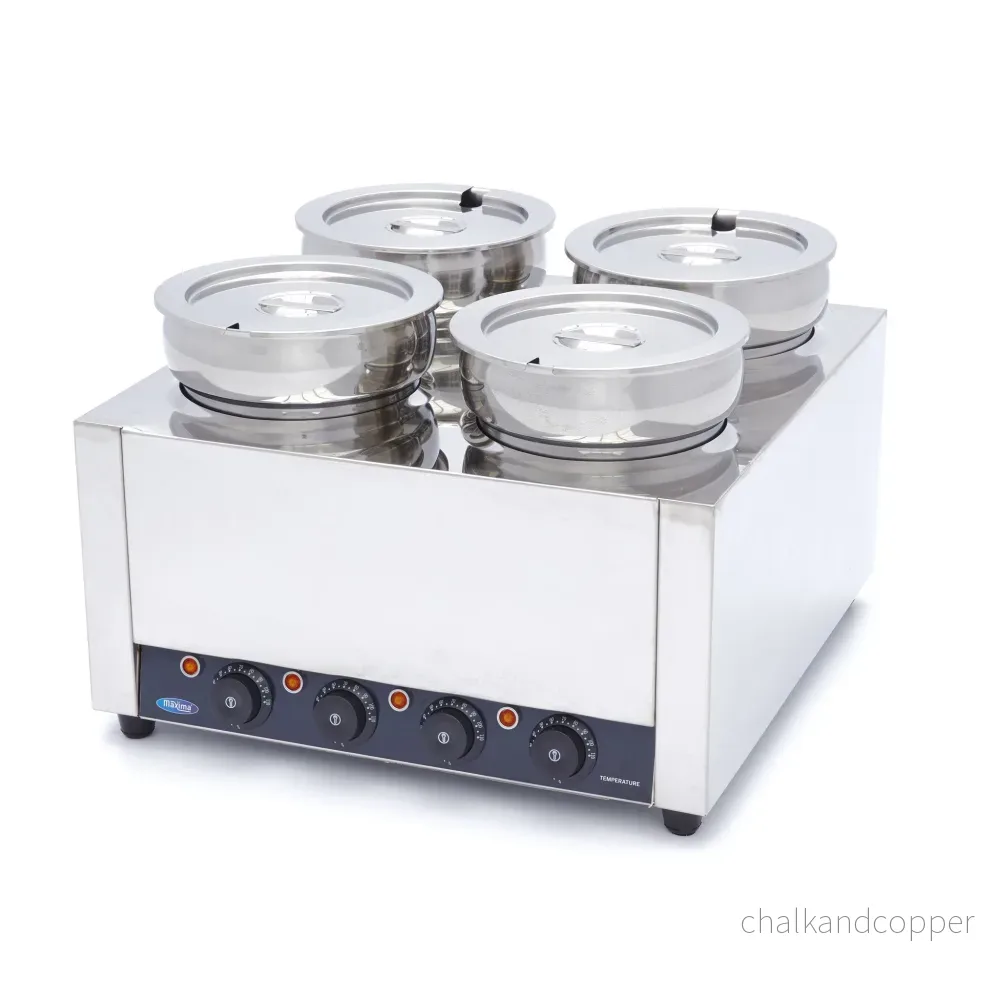 Varm gryta - 4 pannor - 4 x 5L