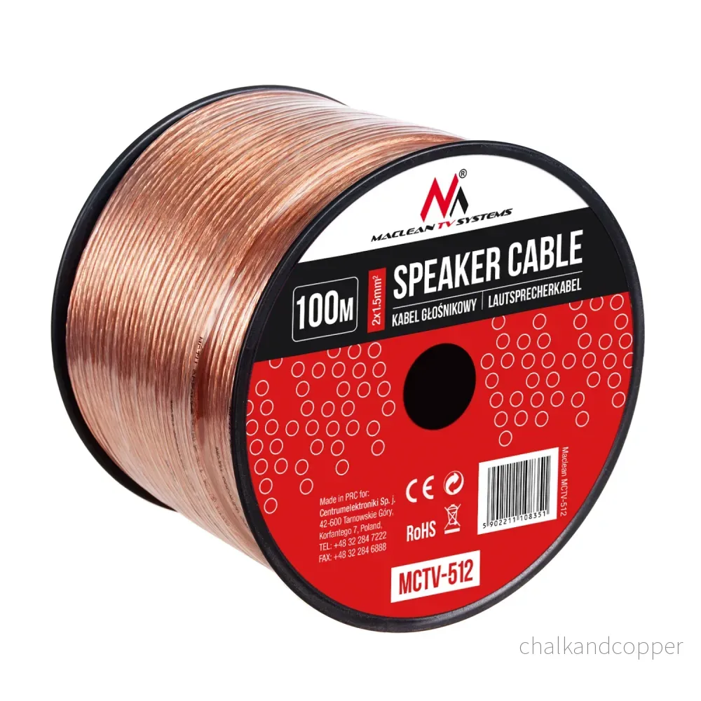 Maclean MCTV-510/1/2 2*1.5mm2 / 48*0.20CCA 3,5*7,0mm TRANSPARENT PVC 25/50/100m - Bild 2