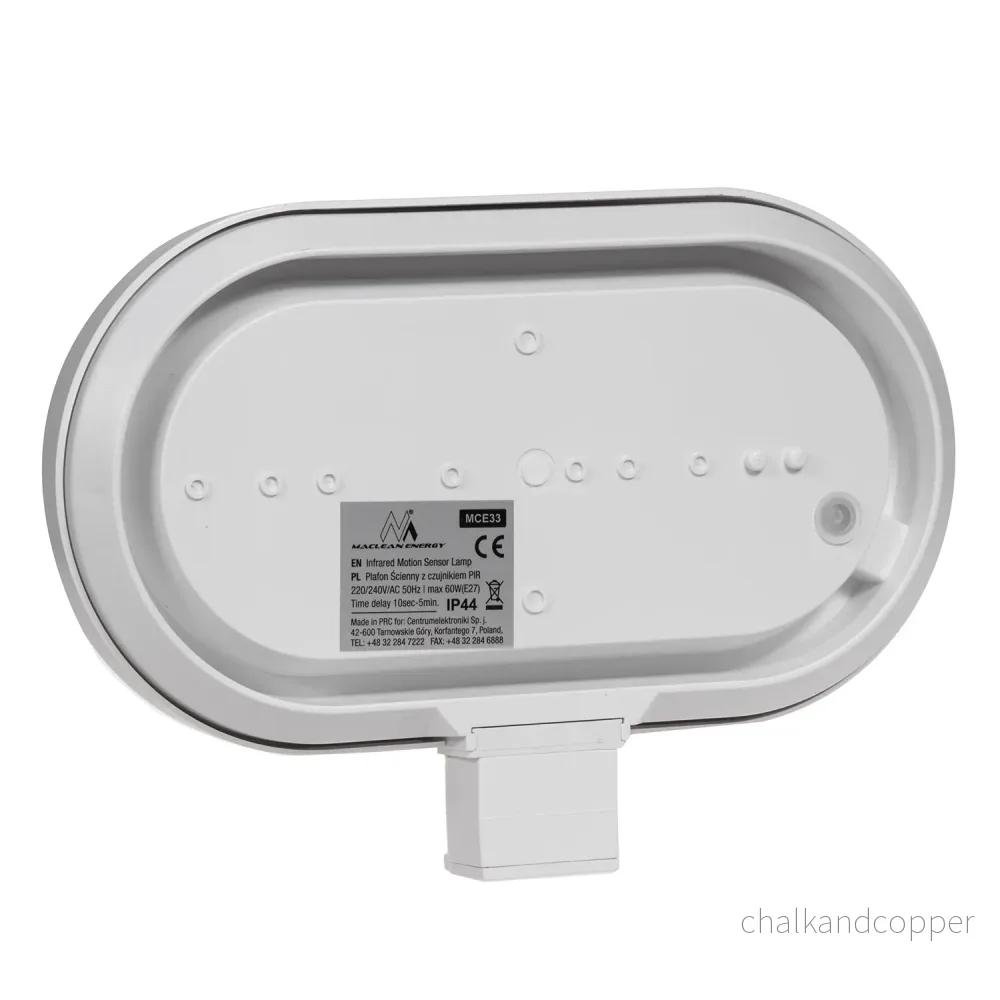 Maclean väggarmatur, med PIR-sensor, max. 60W, 180°, MCE33 W + LED 8W - Bild 3