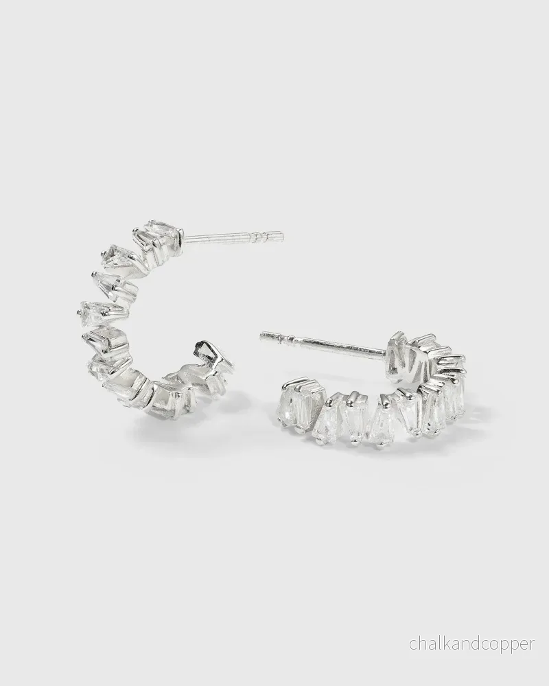 Iggy Earrings Silver Syster P