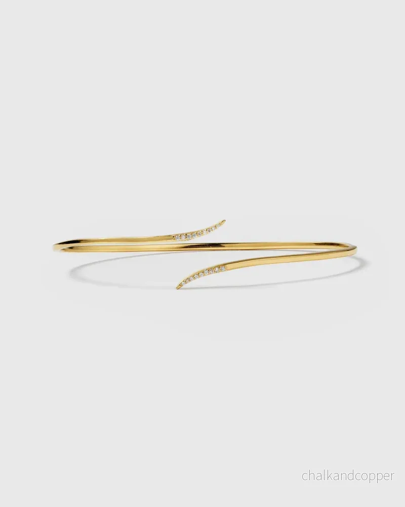 Sparkle Wrap Bangle Gold Syster P - Bild 3