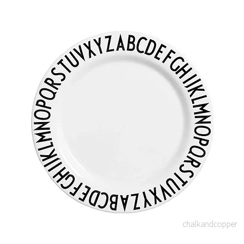 Design Letters ABC tallrik Design Letters ABC tallrik