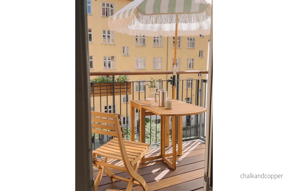 Vilma teak klaffbord 60 x 40 cm - Bild 3