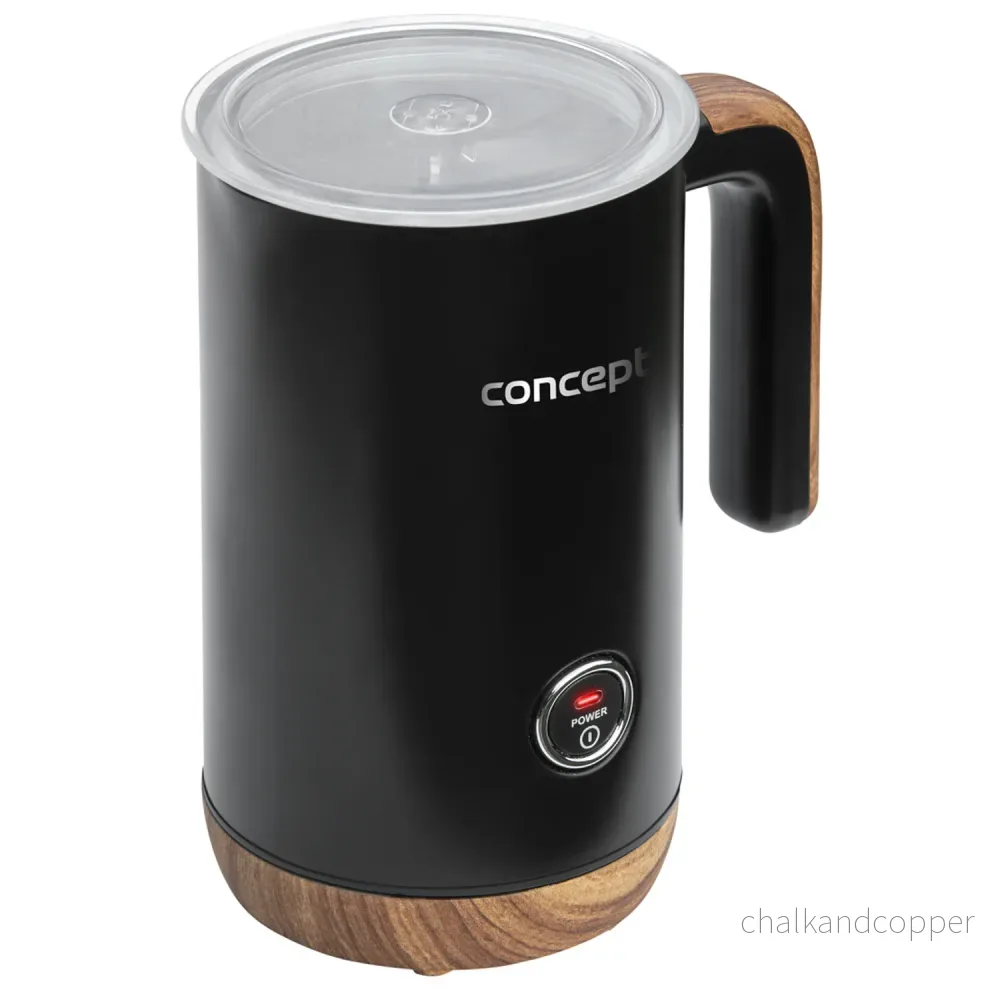 Concept Nordic NM4101 Mjölkskummare 500W Svart För Latte Cappuccino Frappe Varm Choklad 3 Lägen Rostfritt Stål - Bild 2