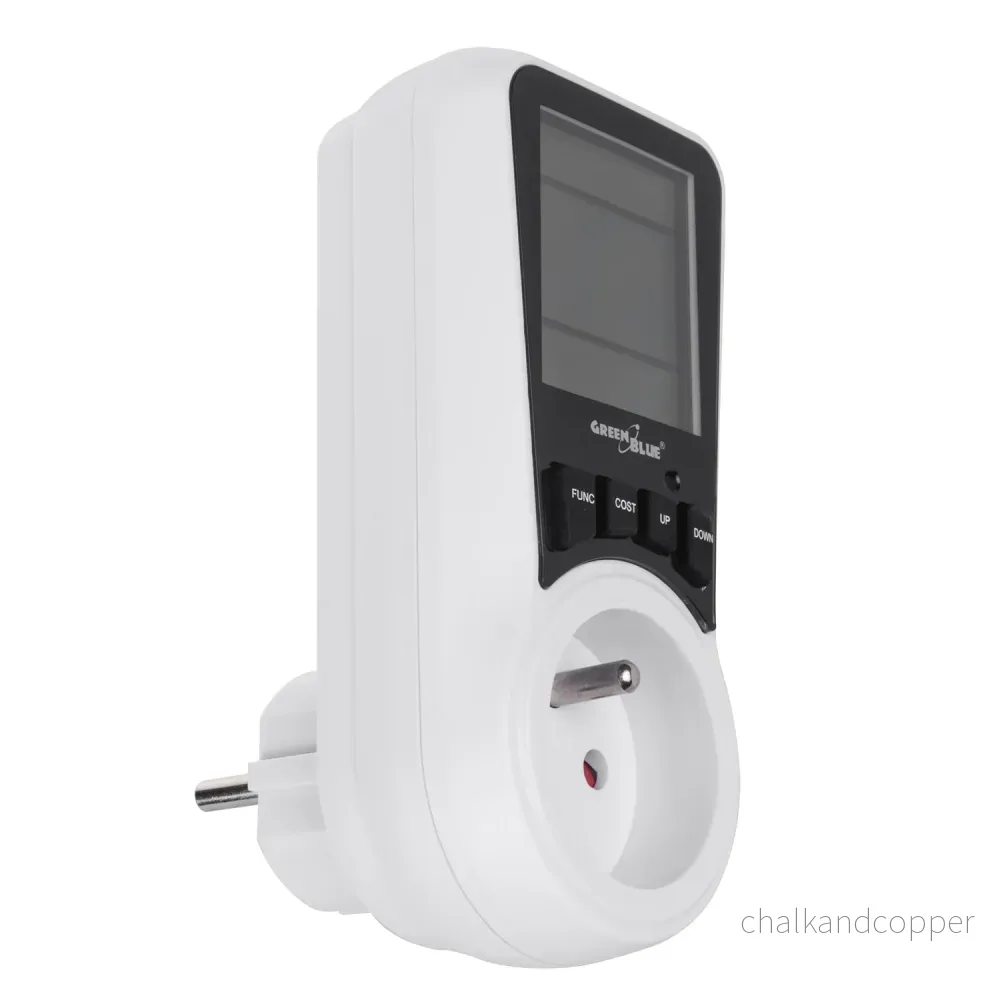 Greenblue GB350 E Energikostnadsmätare Elmätare Effektförbrukning Energikostnadsmätare Elmätare Wattmeter Schuko - Bild 3