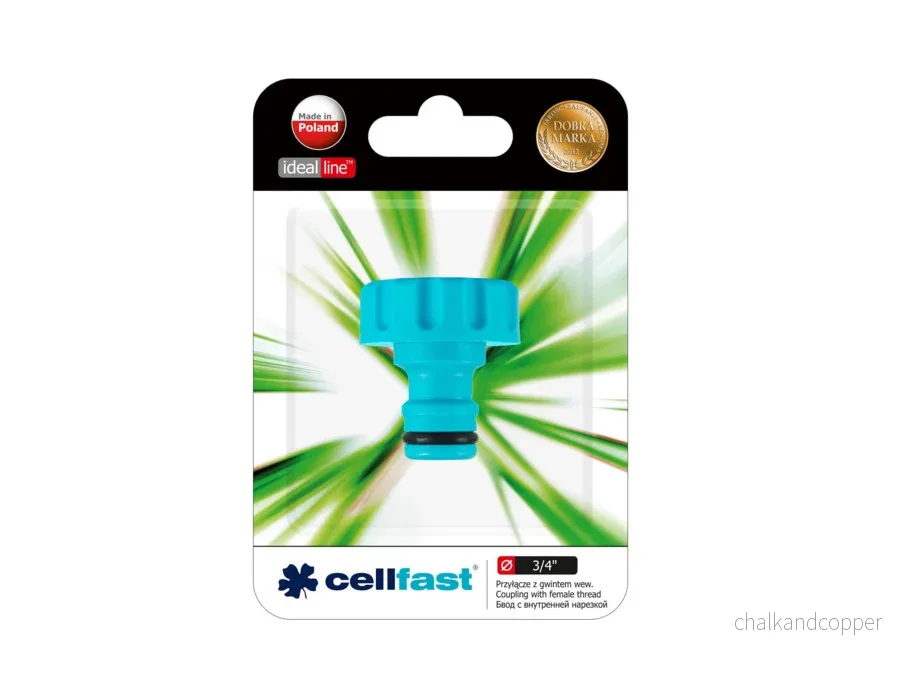 3/4'' Cellfast Ideal Line gängad anslutning (intern) för trädgårdsslang - Bild 2