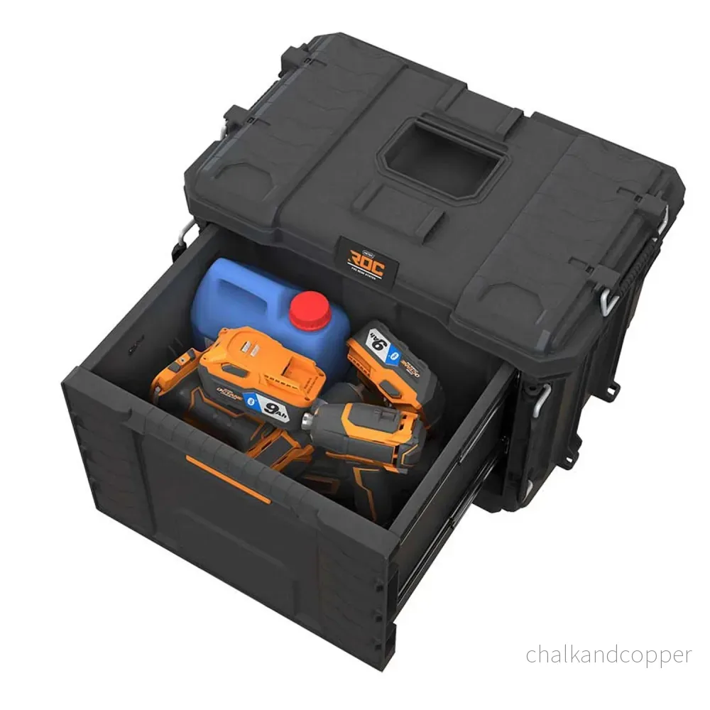 Verktygslåda XL Keter ROC Pro Gear 2.0, med en stor låda, transportskydd, möjlighet att hänga upp på väggen, modulär konstruktion, 271384 - Bild 3