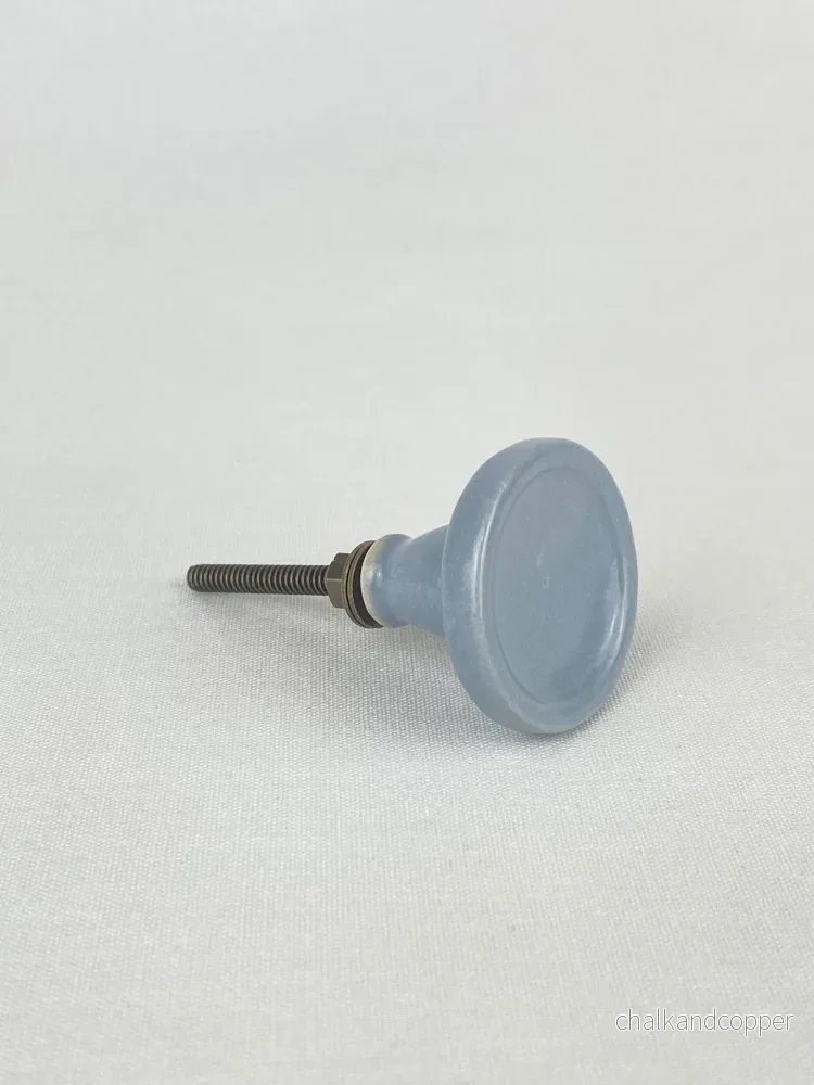 Knopp glaserat porslin grå/blå Knopp glaserat porslin grå/blå