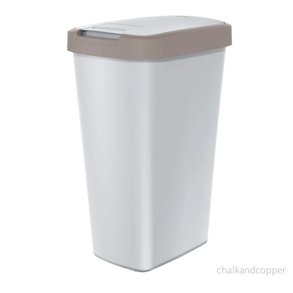 KEDEN COMPACTA Q 45 liter papperskorg NSAB45-WG5C_427C - ask med ljusbrun ram