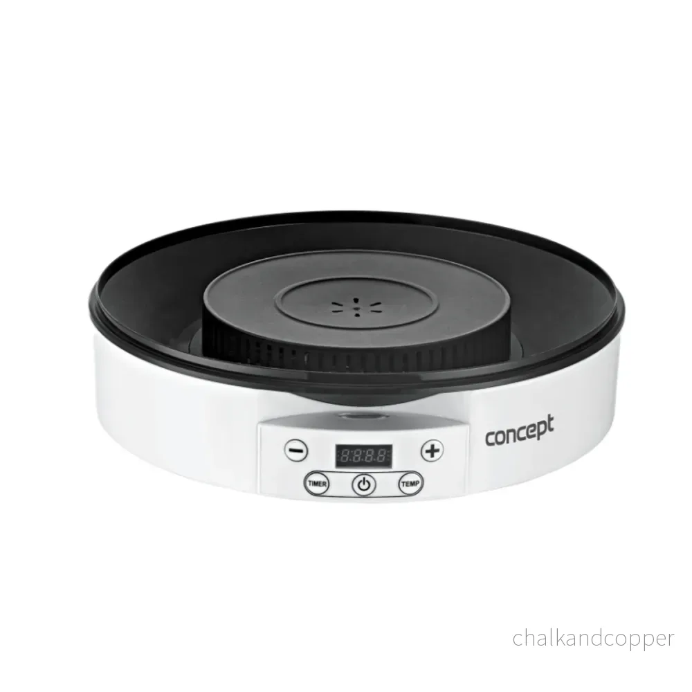 Concepct SO2020 elektrisk matdehydrator 9 fack LED svamp torkare Digital Timer Raw Tray 500 W - Bild 3