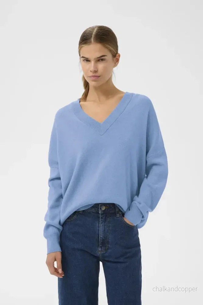 FosterIW V-neck Pullover Riviera Melange InWear