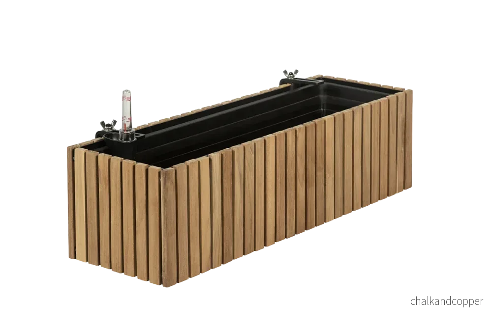 Molly balkonglåda teak 40 / 60 / 80 cm Molly balkonglåda teak 40 / 60 / 80 cm