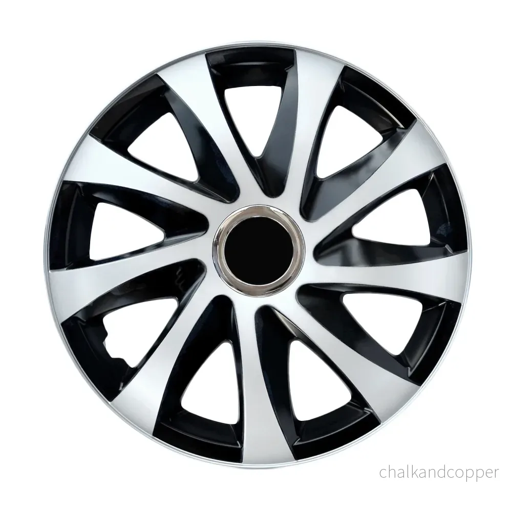 Universal navkapslar 15" NRM DRIFT Extra vit/svart 4 st