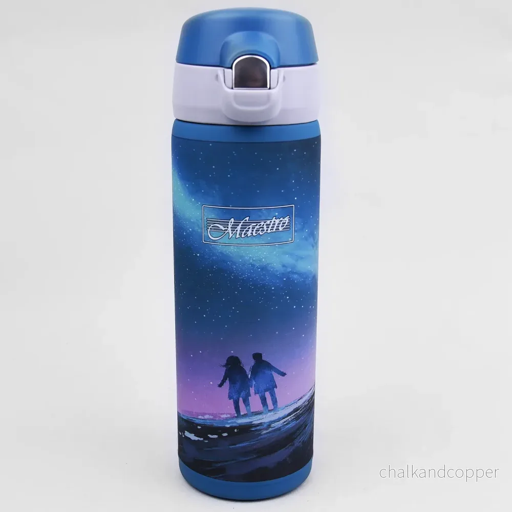 Thermos Mug Kaffemugg Thermos Mug Isolerad flaska i rostfritt stål för varma eller kalla drycker 400 ml (Dream) - Bild 2
