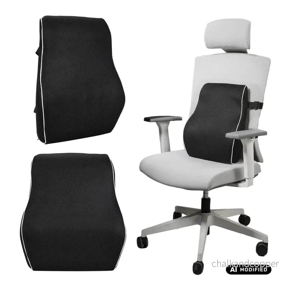 Promedix-ryggkudde av formminnesskum, 44x37x12 cm, skumdensitet: 50D, PR-214