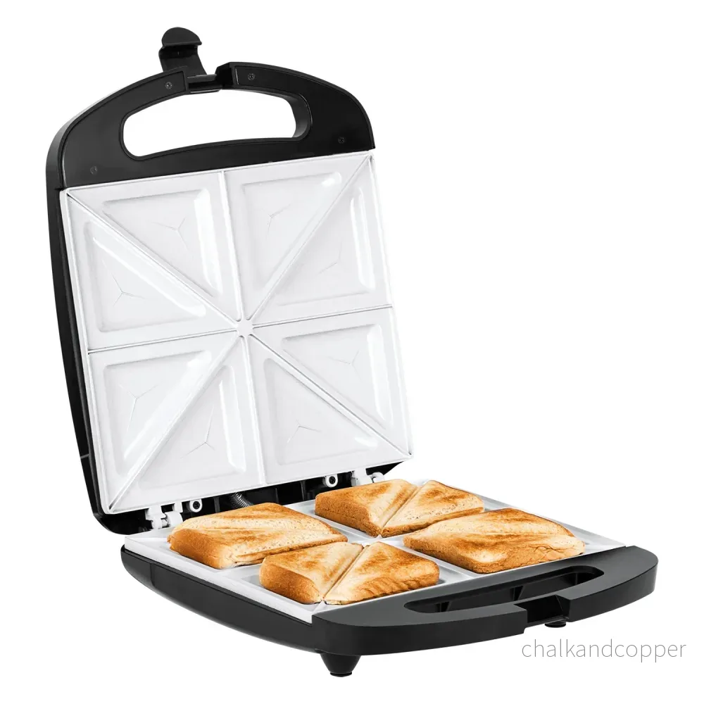Teesa smörgåsgrill, keramiska insatser, för 4 smörgåsar, maximal effekt 1500 W, TSA3229B - Bild 3