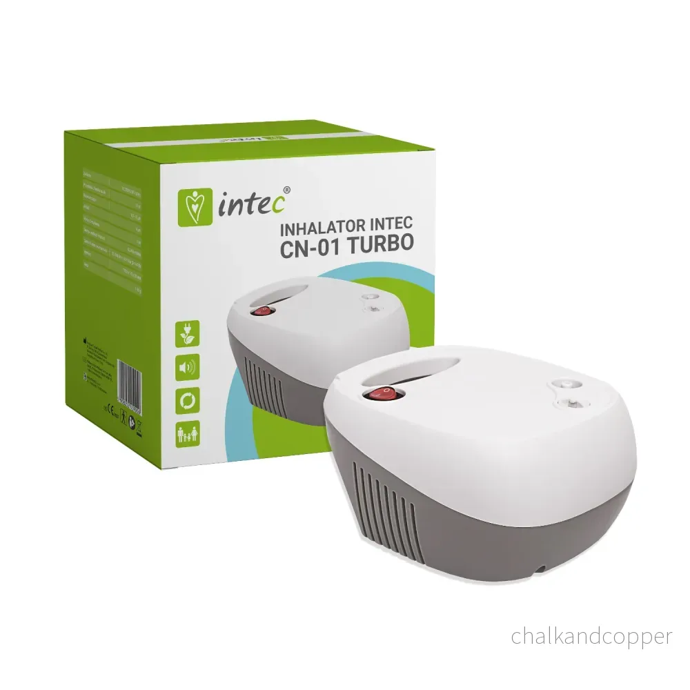 Intec CN-01 Turbo Inhalator Nebulisator Kompressor Inhalator För Vuxna Och Barn Inklusive Munstyckesmask För Barn Och Vuxna