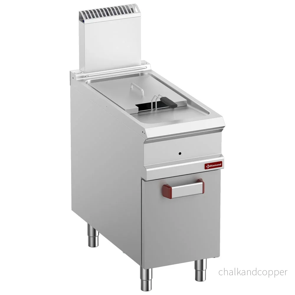 Gasfritös 1 tank 18 liter (18 kW) på stängt skåp Gasfritös 1 tank 18 liter (18 kW) på stängt skåp