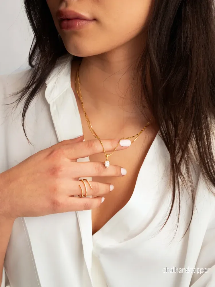 Sparkle Wrap Ring Gold Syster P - Bild 3
