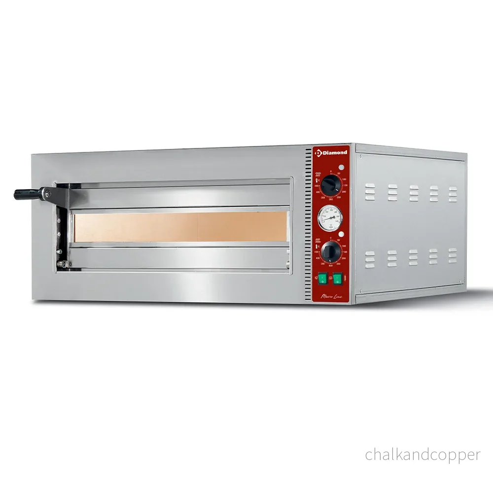 Elektrisk pizzaugn Ã˜ 420 mm, kammare 420x420xh140 mm