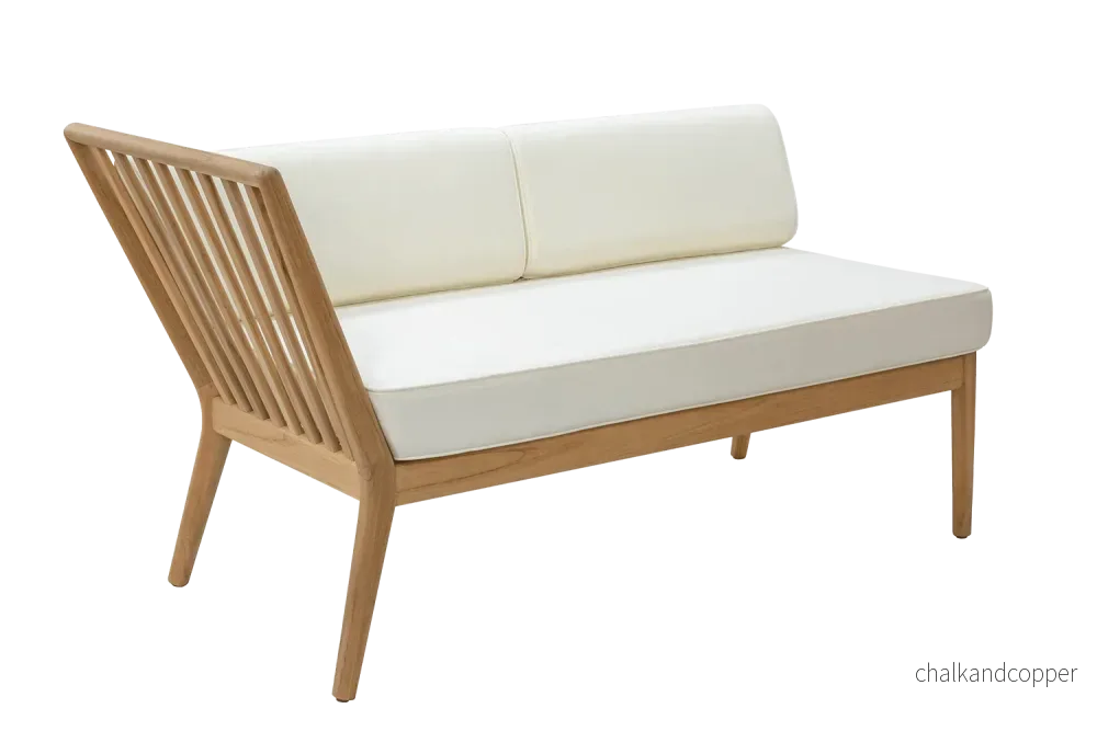 Sienna teak loungesoffa – vänster Sienna teak loungesoffa – vänster