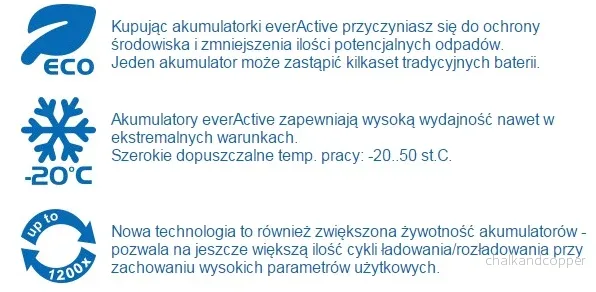 EverActive 6F22 / 9V Ni-MH 320 mAh batteri redo att användas - Bild 3