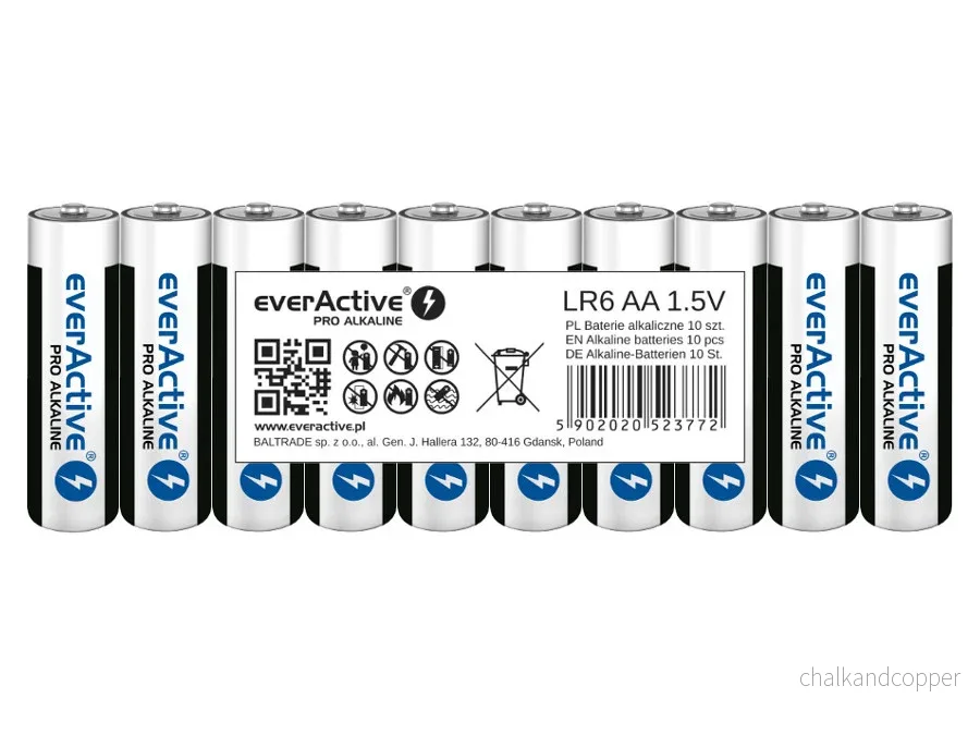 10 högar alcalines ActiveActive Pro LR6 / AA ActiveActive Pro LR6 / AA