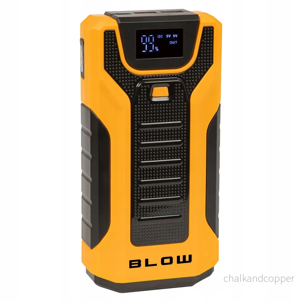 Jump Starter Blow, fungerar som powerbank och ficklampa, ström – startström 600 A, toppström 1 000 A, kapacitet 30 000 mAh, 81-203#
