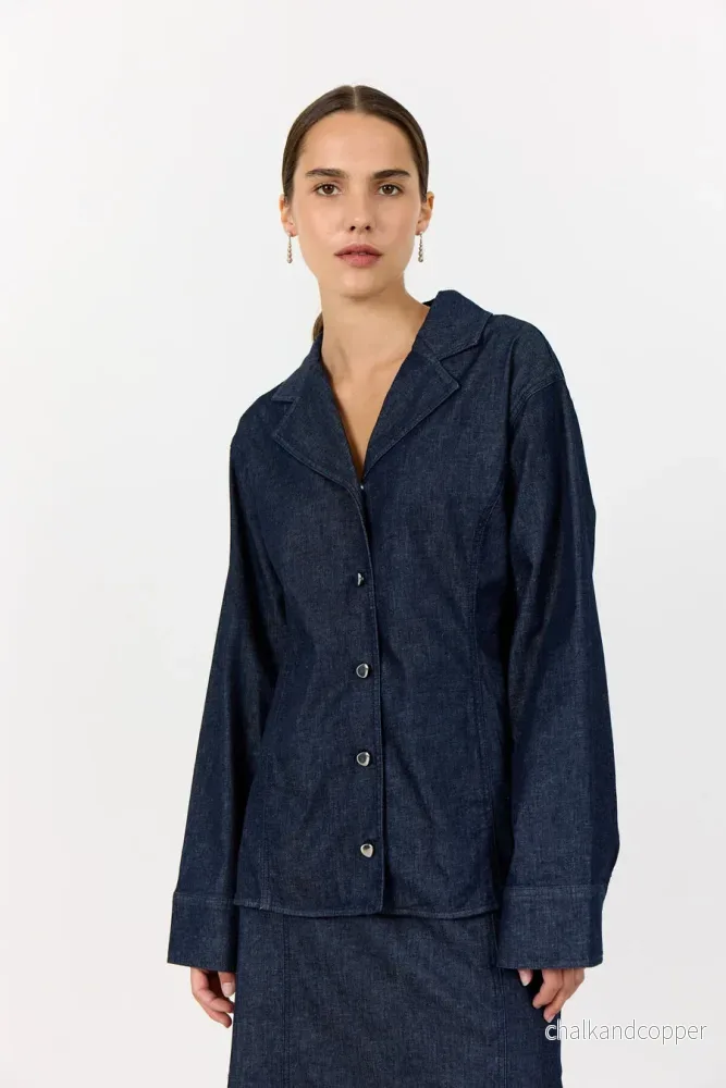 LR-Nuri 1 Shirt Dark Navy Levete Room