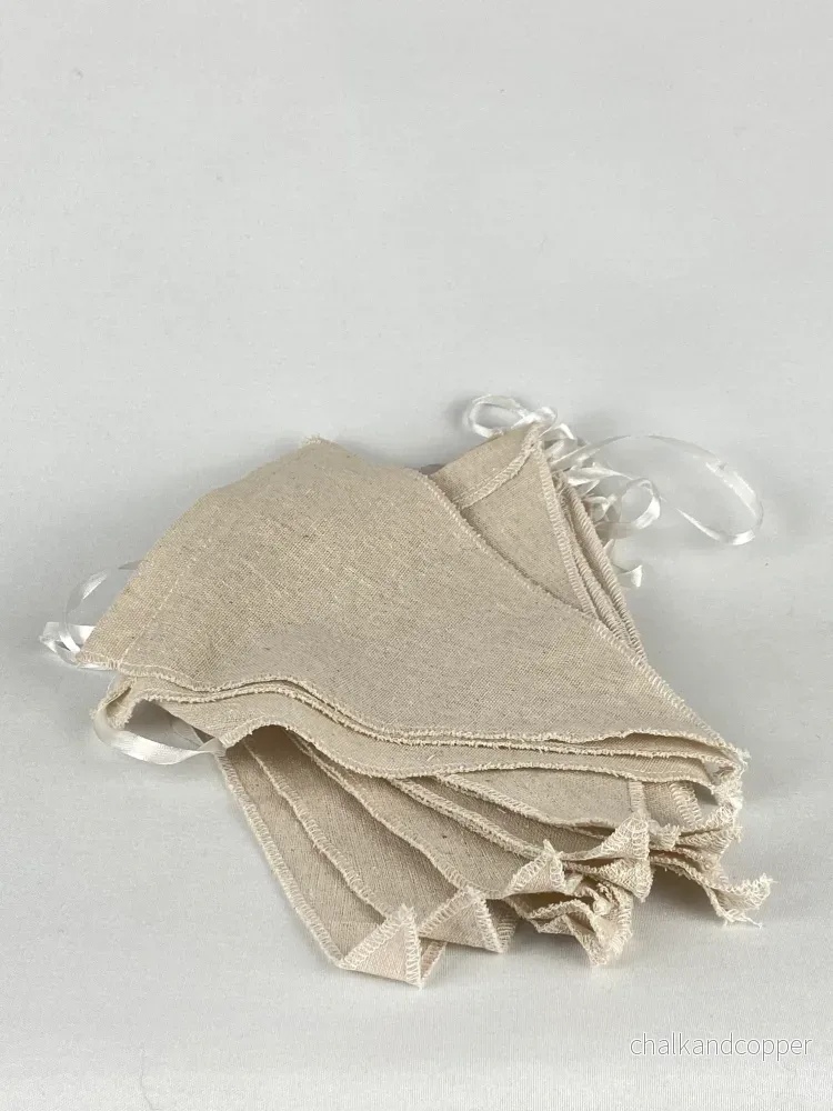 Vimpelspel linne beige