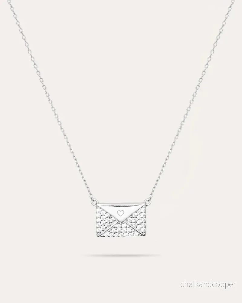 Glam: Love Letter – Silverhalsband Glam: Love Letter – Silverhalsband
