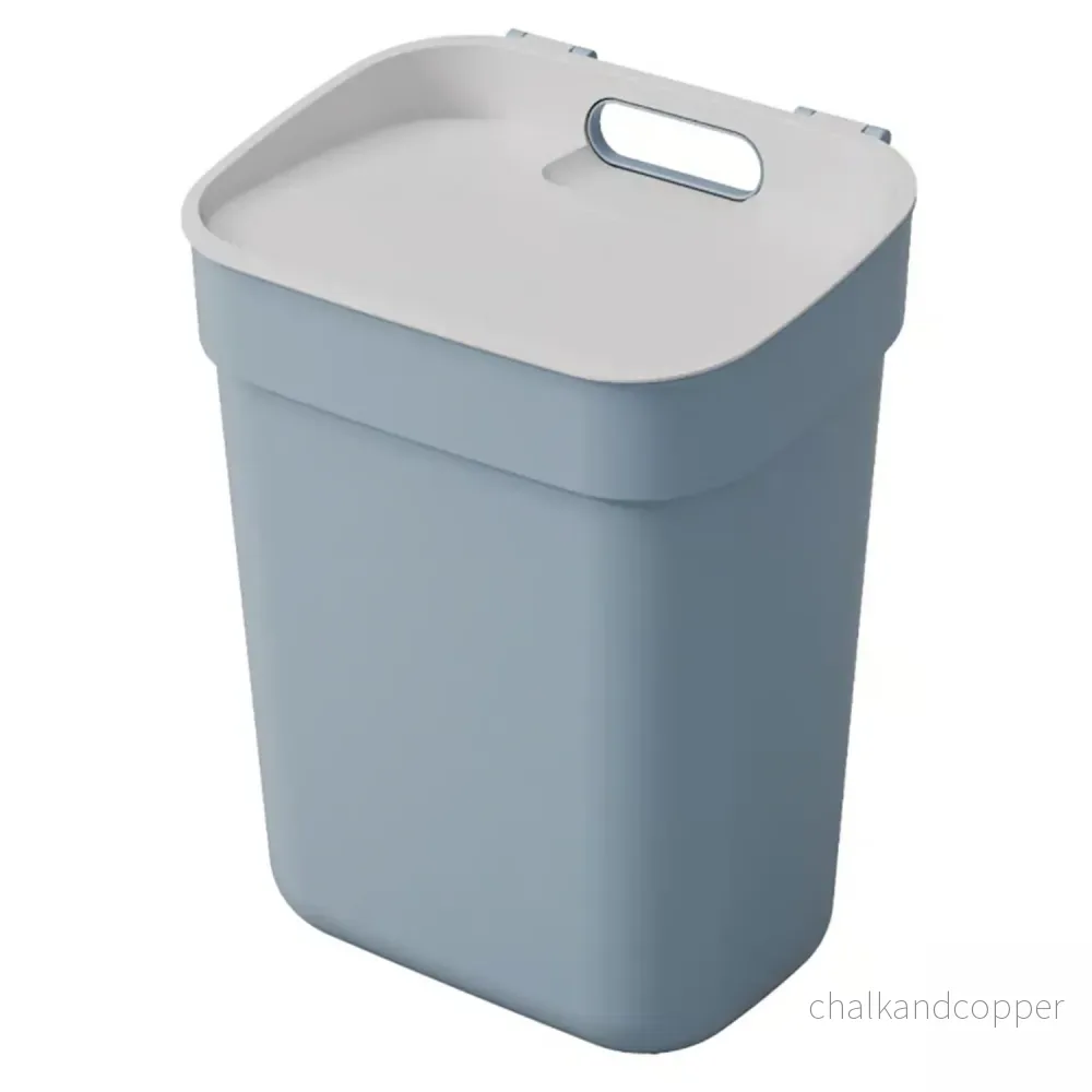 Curver papperskorg, för återvinning, 10 liter, gråblå, Redo att hämta