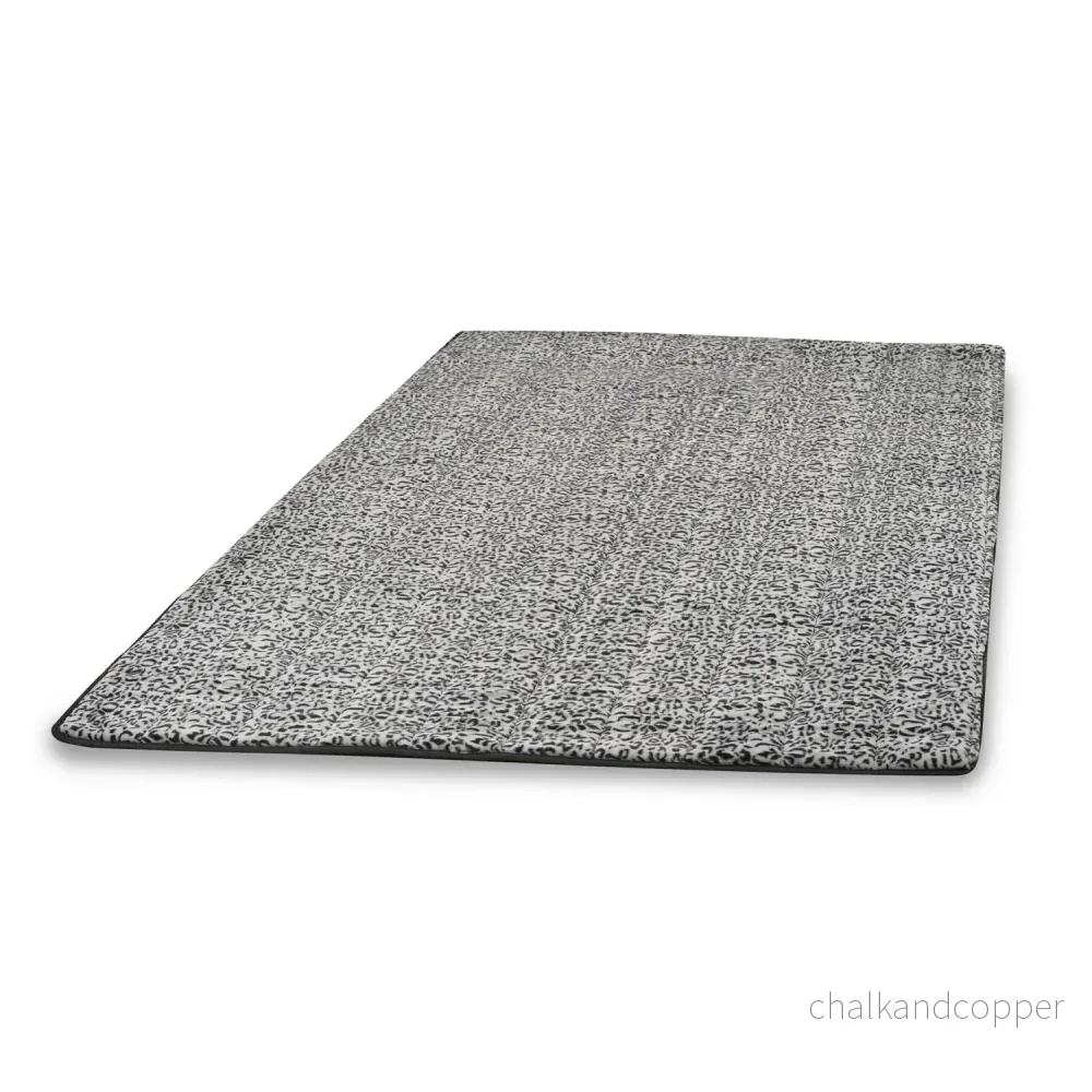 Plyschmatta, kaninpälsimitation, halkfri, 120 x 160 cm, sibiriskt mönster, DYWRAB120/160SYB - Bild 2