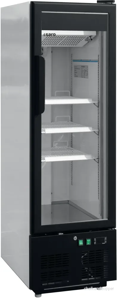 SARO Ventilerad frys med 1 glasdörr, modell EK 199