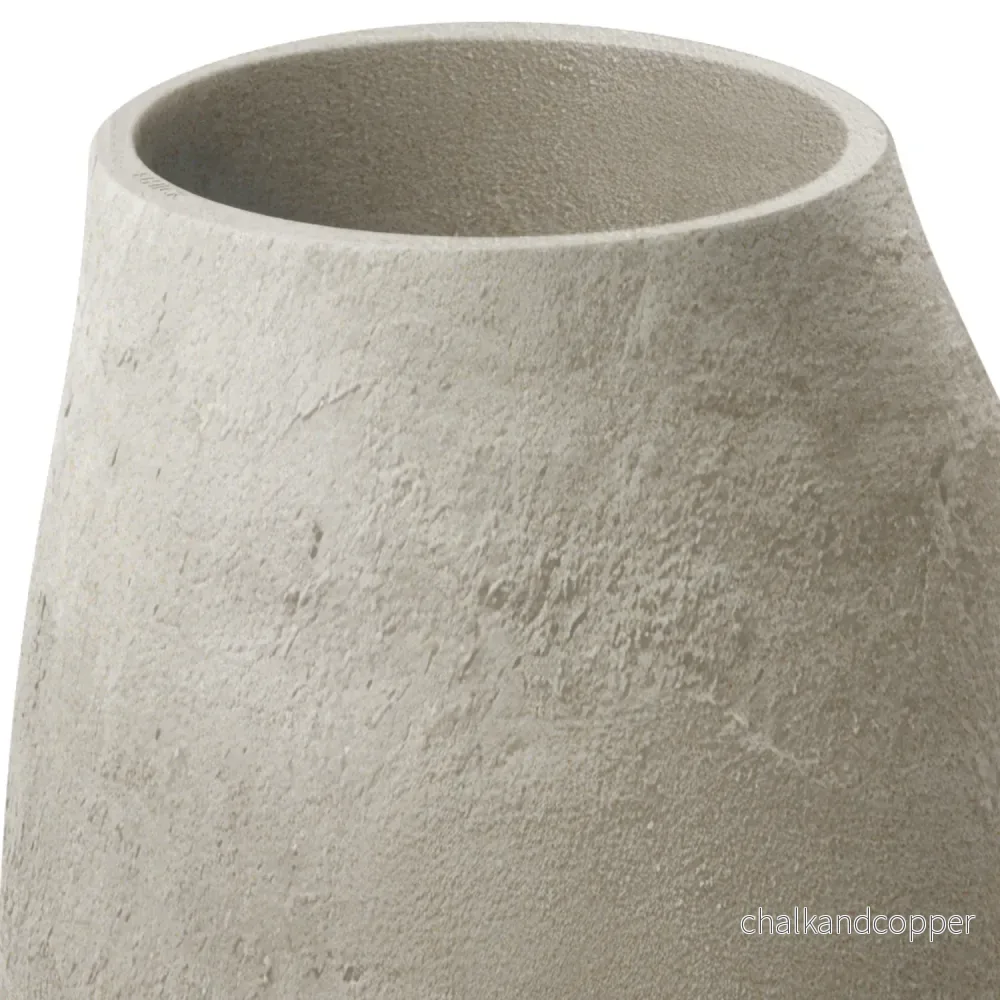 Kruka Ethick Epocco Bold, diameter 48 cm, höjd 60 cm, matt yta, väderbeständig, dräneringshål, sandfärgad, TEP48B-101GR - Bild 2