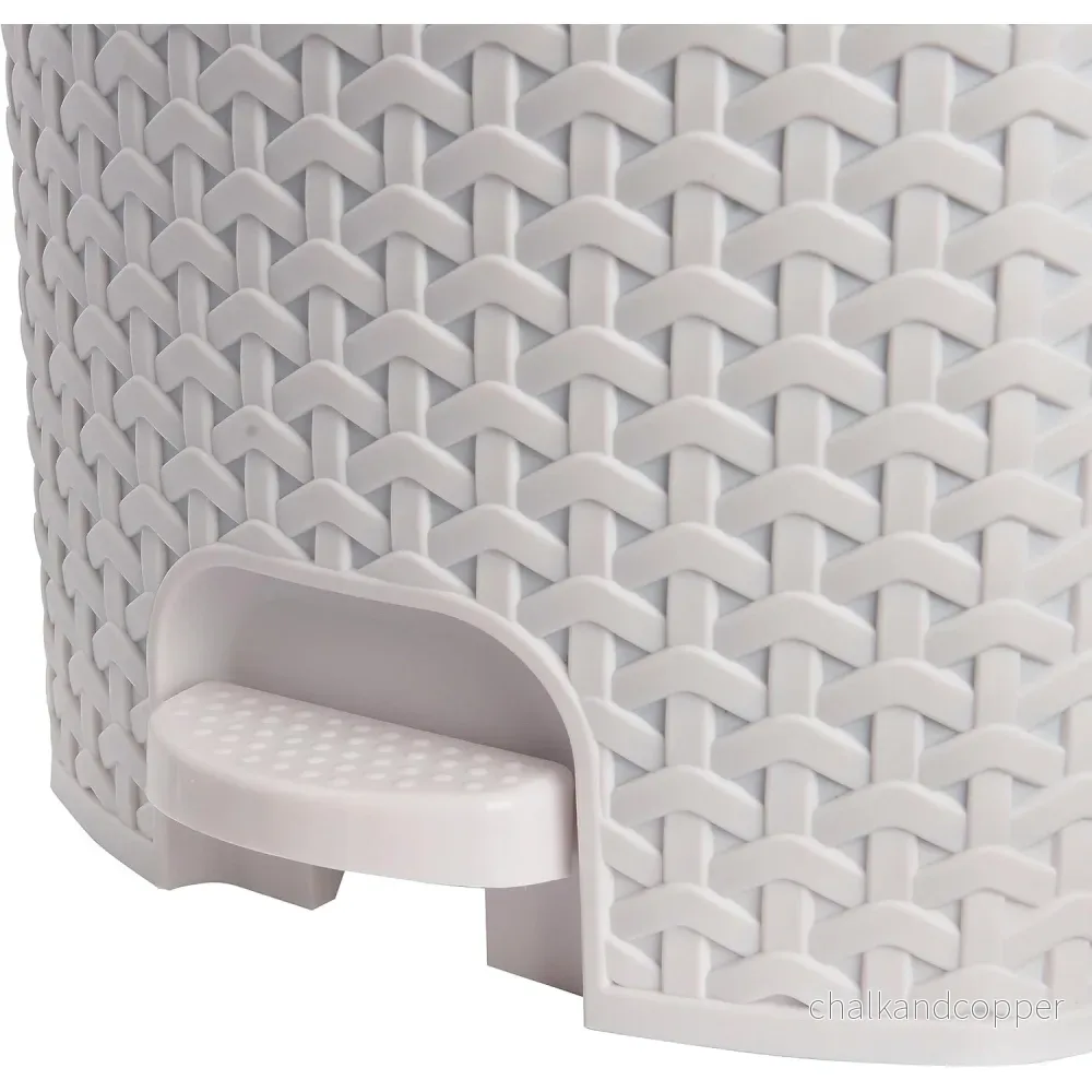 Keeper Papperskorg med Pedal, 11 L - Vit | Tjark Design - Bild 3