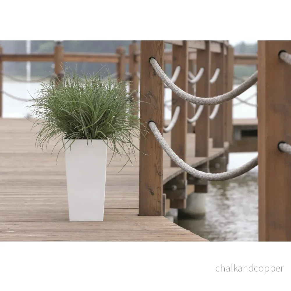 Prosperplast blomkruka med insats Urbi Square DURS200-S449 - vit - Bild 3